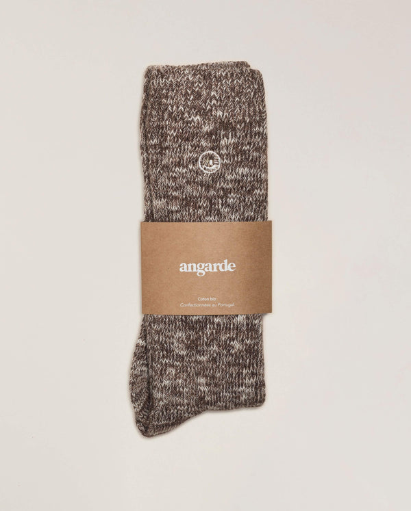 Angarde Chaussettes Chinées Homme Chocolat