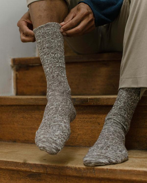 angarde Chaussettes chinées homme chocolat