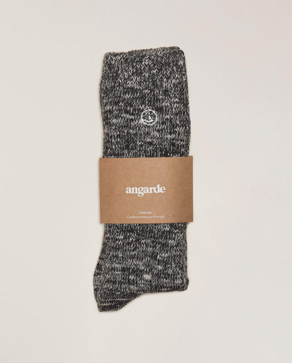 Angarde Chaussettes Chinées Homme Gris Foncé