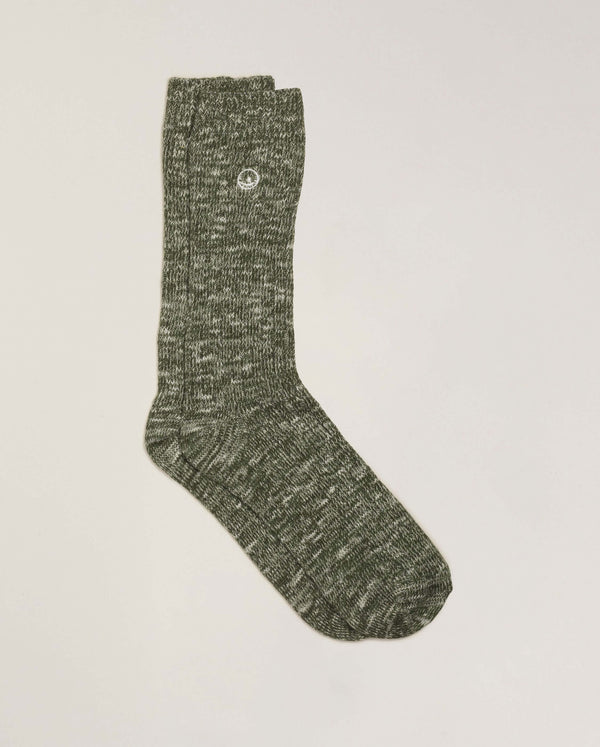 Angarde Chaussettes Chinées Homme Kaki
