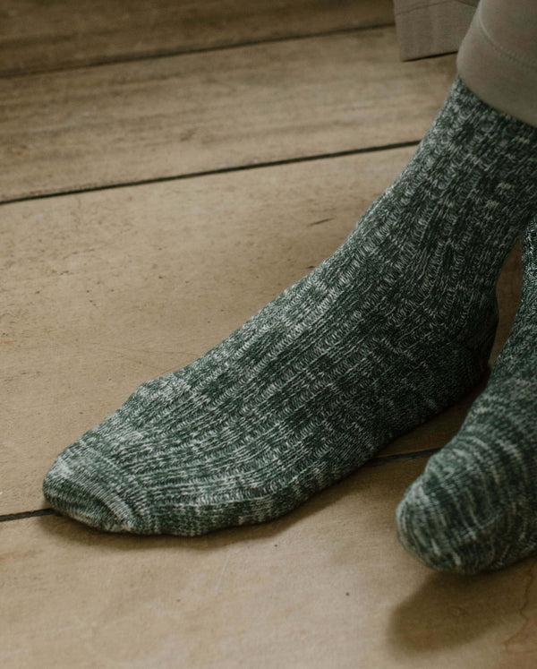 Angarde Chaussettes Chinées Homme Kaki