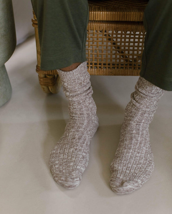 angarde Chaussettes chinées homme taupe