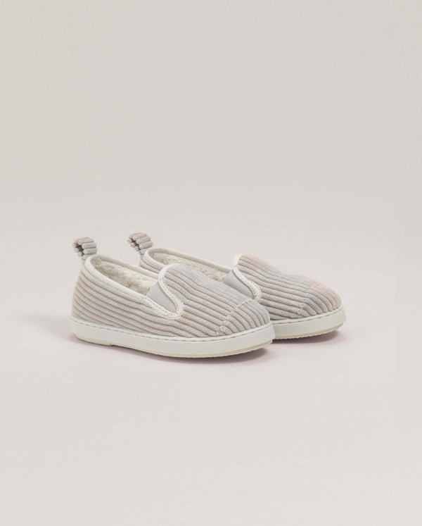 angarde Chausson enfant beige en velours