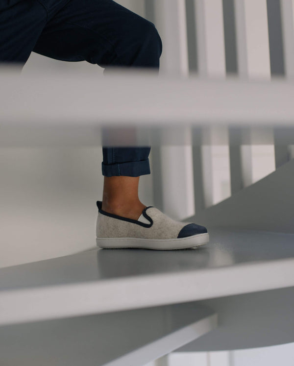 Angarde Chausson Enfant Beige Marine