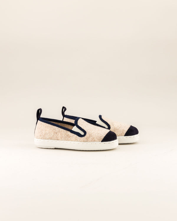 angarde Chausson enfant beige marine