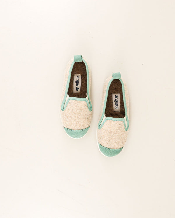 Angarde Chausson Enfant Beige Sauge