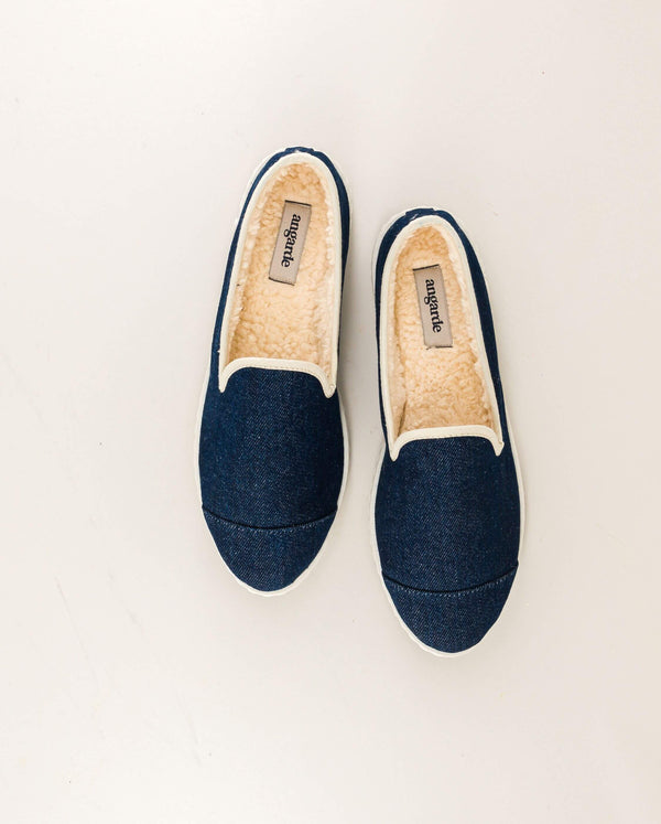 Angarde Chausson Femme Denim Brut