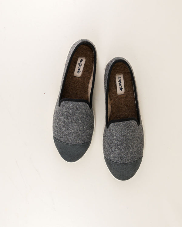 Angarde Chausson Femme Gris Noir