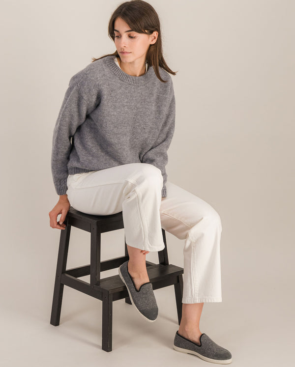 Angarde Chausson Femme Gris Noir