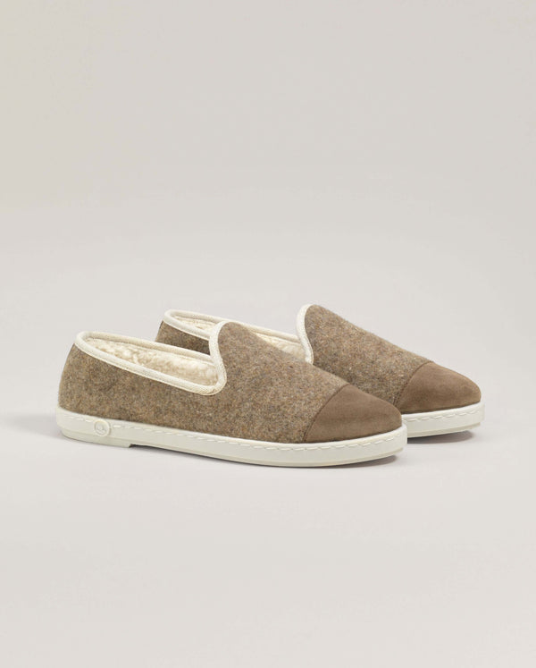 angarde Chausson femme marron doré