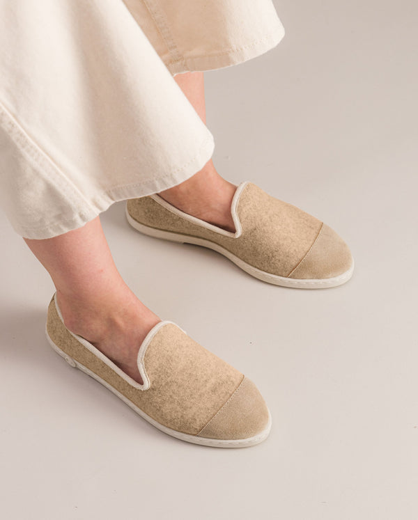 Angarde Chausson Femme Sable Lamé