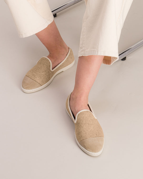 Angarde Chausson Femme Sable Lamé