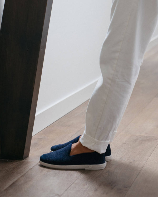 Angarde Chausson Homme Bleu Marine
