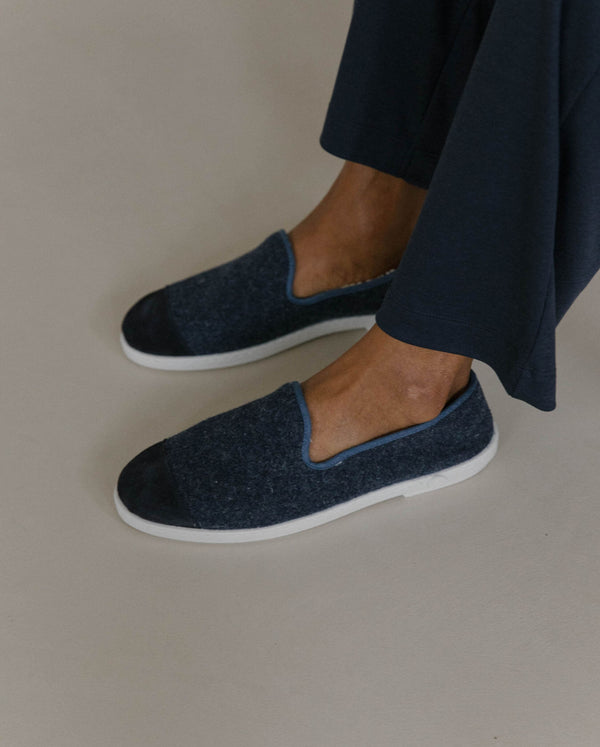 Angarde Chausson Homme édition Limitée Marine Jean