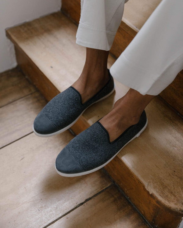 Angarde Chausson Homme Gris Noir