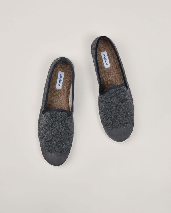 Angarde Chausson Homme Gris Noir