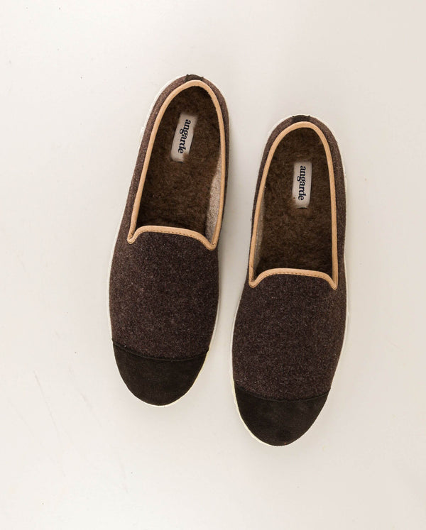 Angarde Chausson Homme Marron Camel