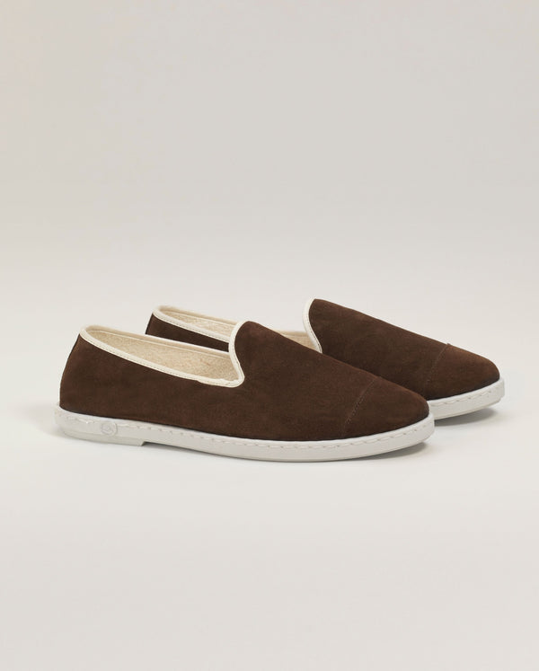 angarde Chausson homme mocha en cuir