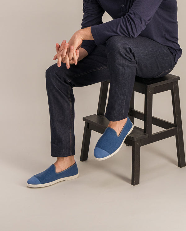 Angarde Chausson Homme Océan En Feutre Upcyclé