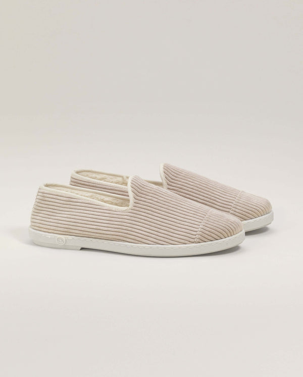 angarde Chausson homme velours beige