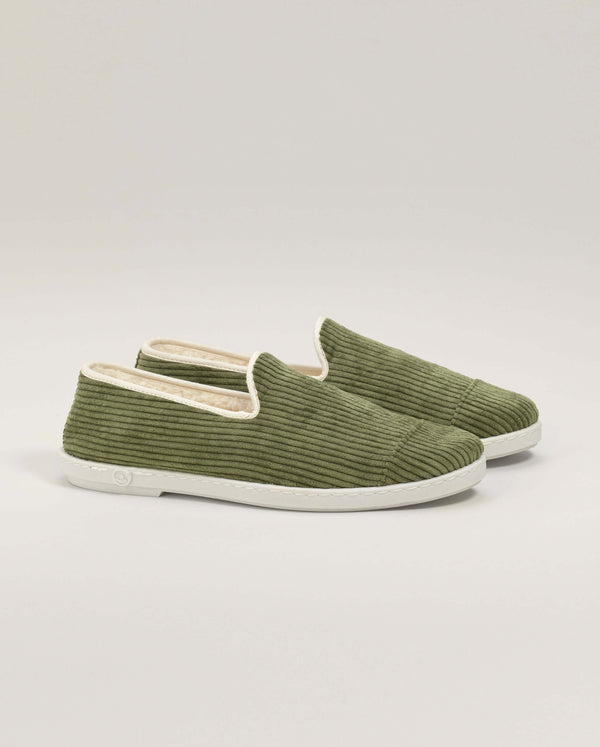 angarde Chausson homme velours vert