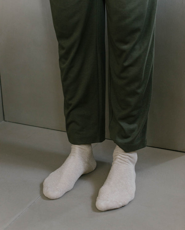 Angarde Chaussons-Chaussettes Homme Beige Clair