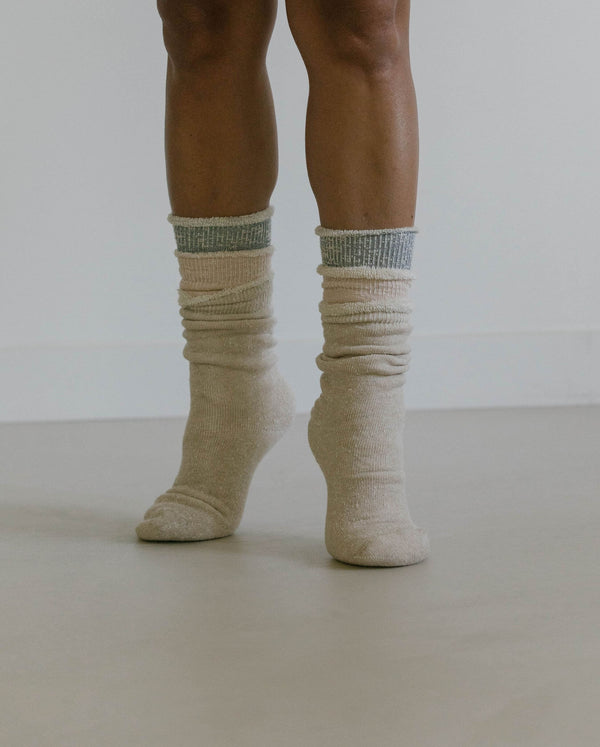 Angarde Chaussons-Chaussettes Homme Rose Poudré