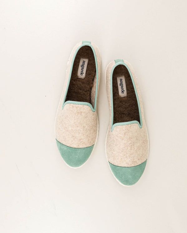 Angarde Chaussons Femme Beige Sauge