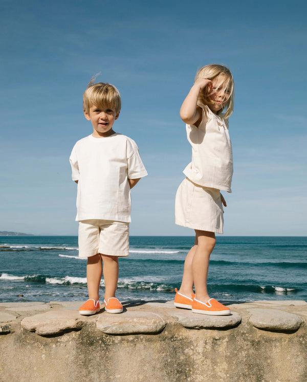 Angarde Espadrille Enfant Corail