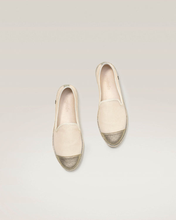 Angarde Espadrille Femme Beige Doré