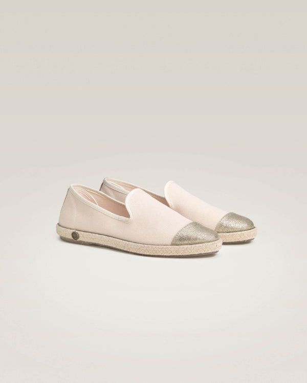 angarde Espadrille femme beige doré