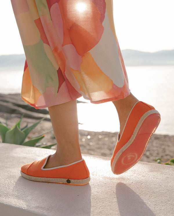 Angarde Espadrille Femme Orange