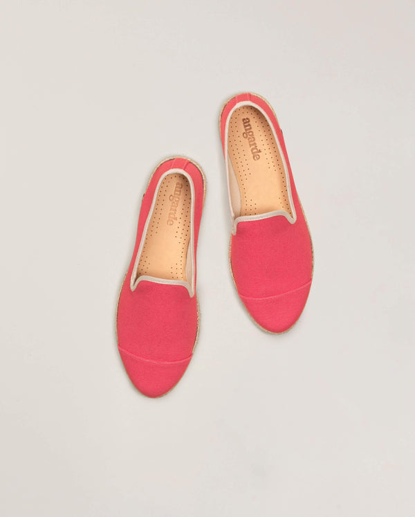 Angarde Espadrille Homme Coton Fuchsia