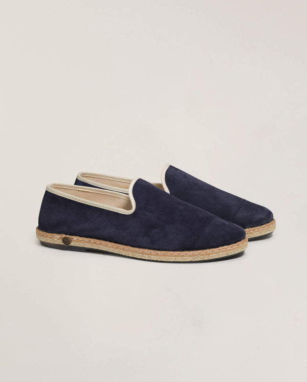 Angarde Espadrille Homme Cuir Marine