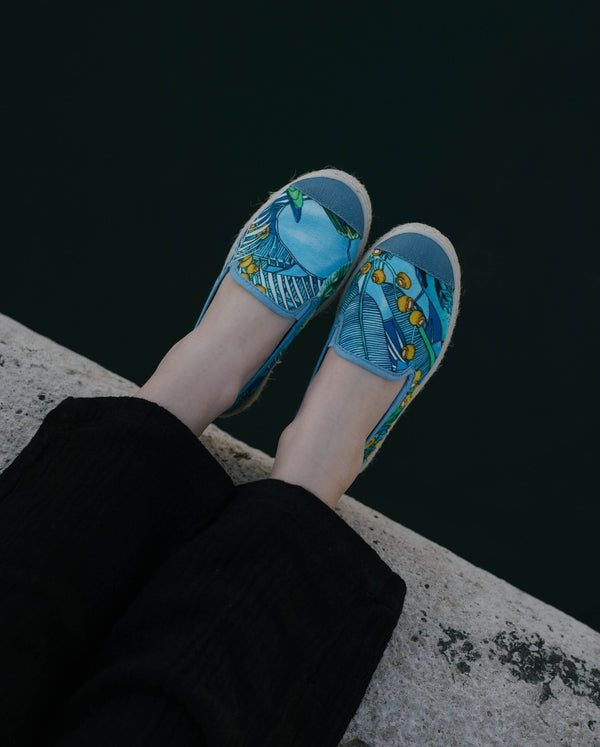 Angarde Espadrilles Enfants Perroquet En Coton