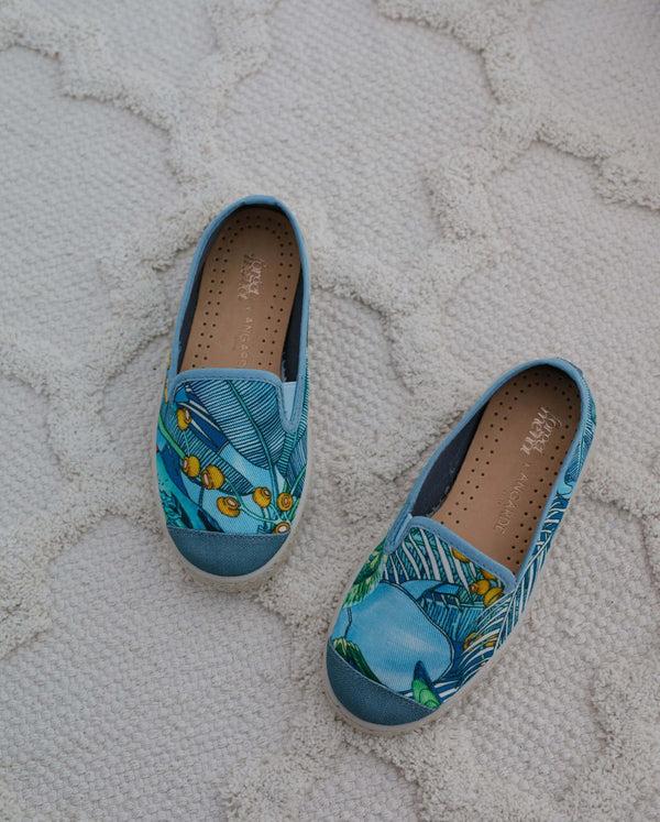 angarde Espadrilles enfants perroquet en coton