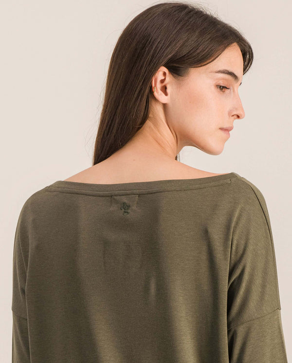 Angarde Haut De Pyjama Femme Uni Matcha