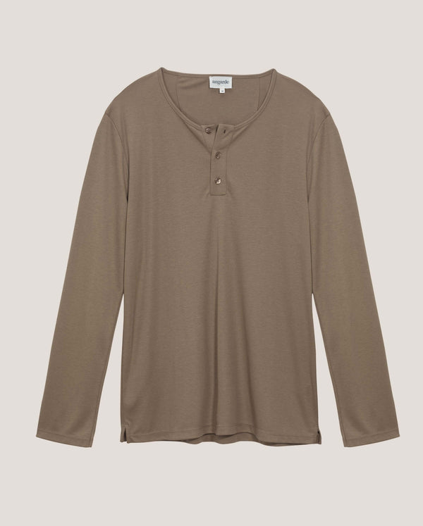 Angarde Haut De Pyjama Homme Uni Latte