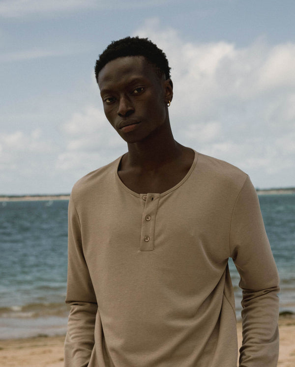 Angarde Haut De Pyjama Homme Uni Latte