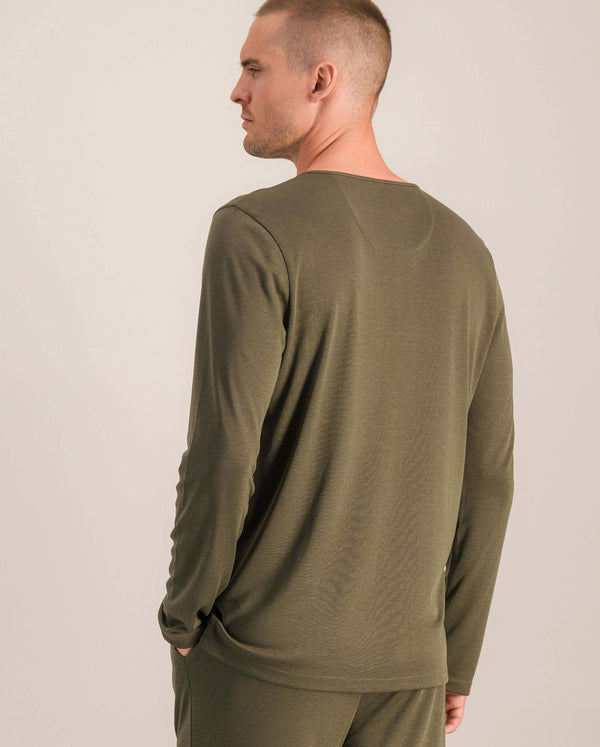 Angarde Haut De Pyjama Homme Uni Matcha
