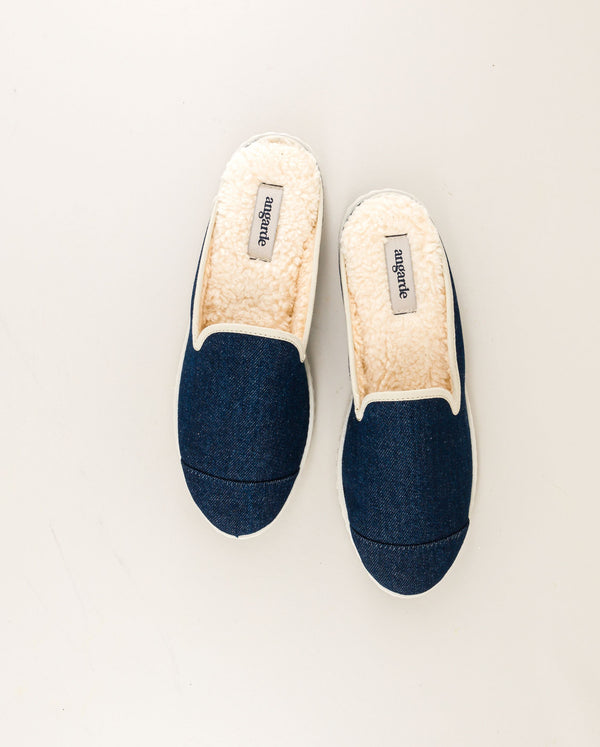 Angarde Mule Femme Denim Brut