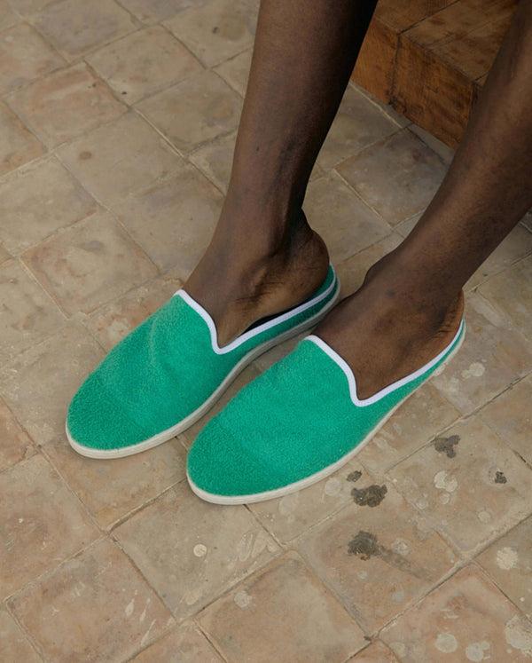 Angarde Mule Homme éponge Menthe