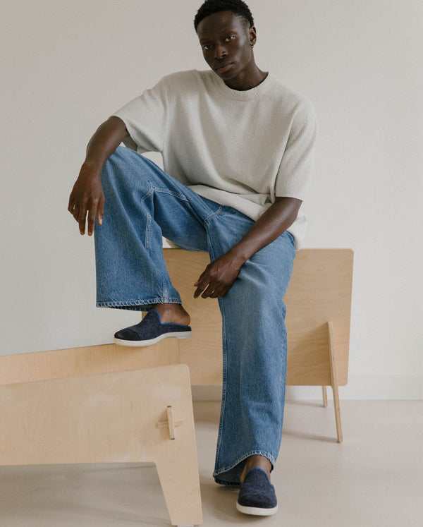 Angarde Mule Homme Marine Océan