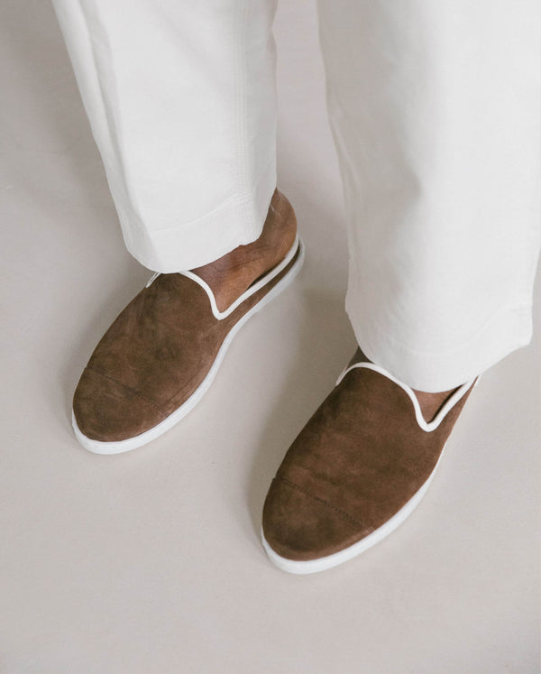Angarde Mule Homme Mocha En Cuir
