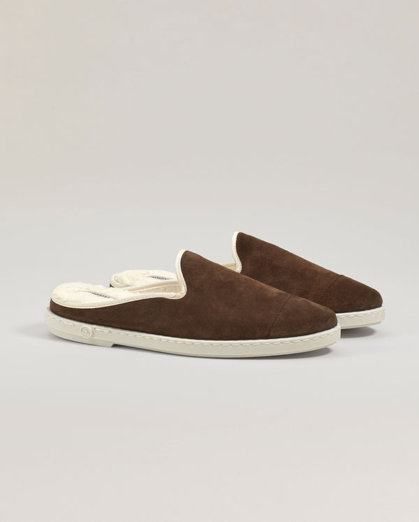 angarde Mule homme mocha en cuir