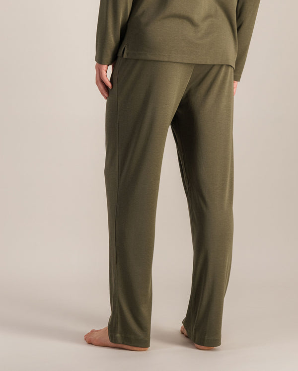 Angarde Pantalon Pyjama Homme Uni Matcha En Tencel