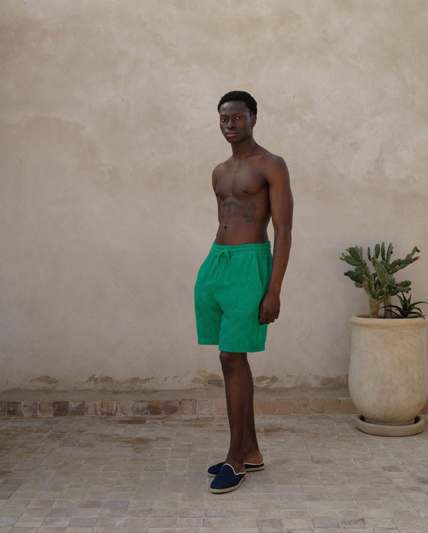 angarde Short homme vert coton bio