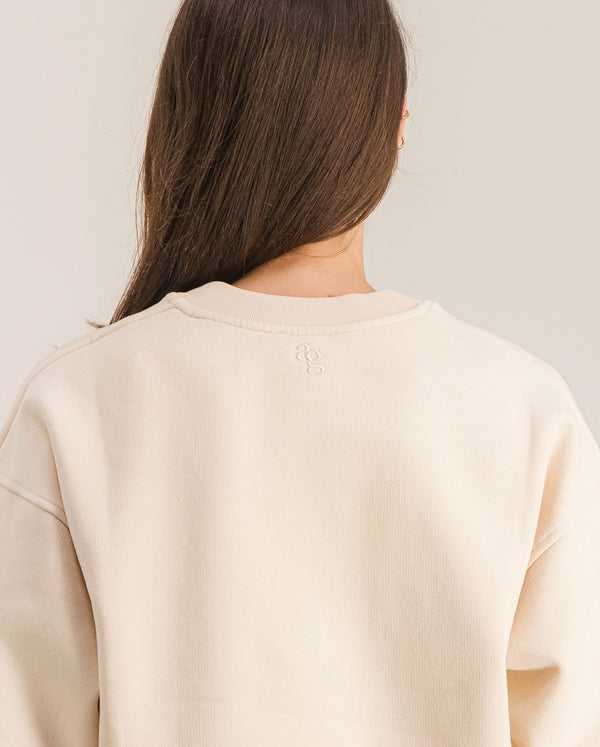Angarde Sweatshirt Femme Beige