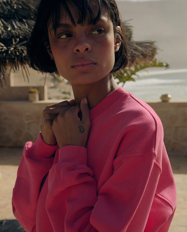 Angarde Sweatshirt Femme Fuchsia