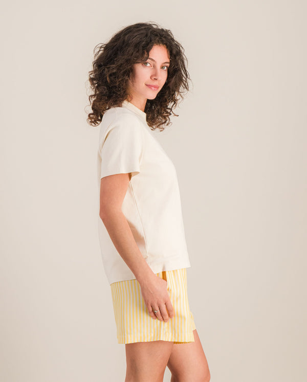 Angarde T-shirt Femme Beige Clair